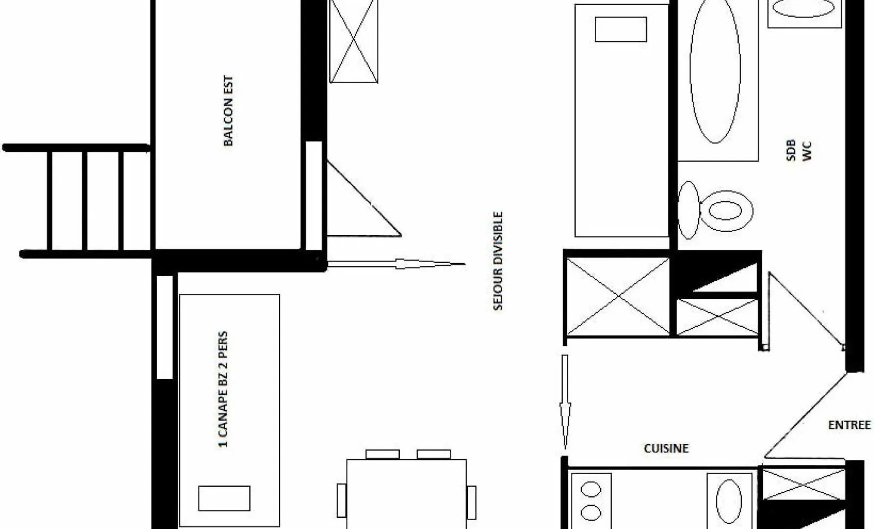 Residence Les Cotes - Studio Pour 3 Personnes Mae-9594 La Plagne Apartment